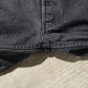 美品 33×32 実寸L27 Levi’s 501-0658 USA 87年 先染め 黒 ブラックデニムパンツ リーバイス