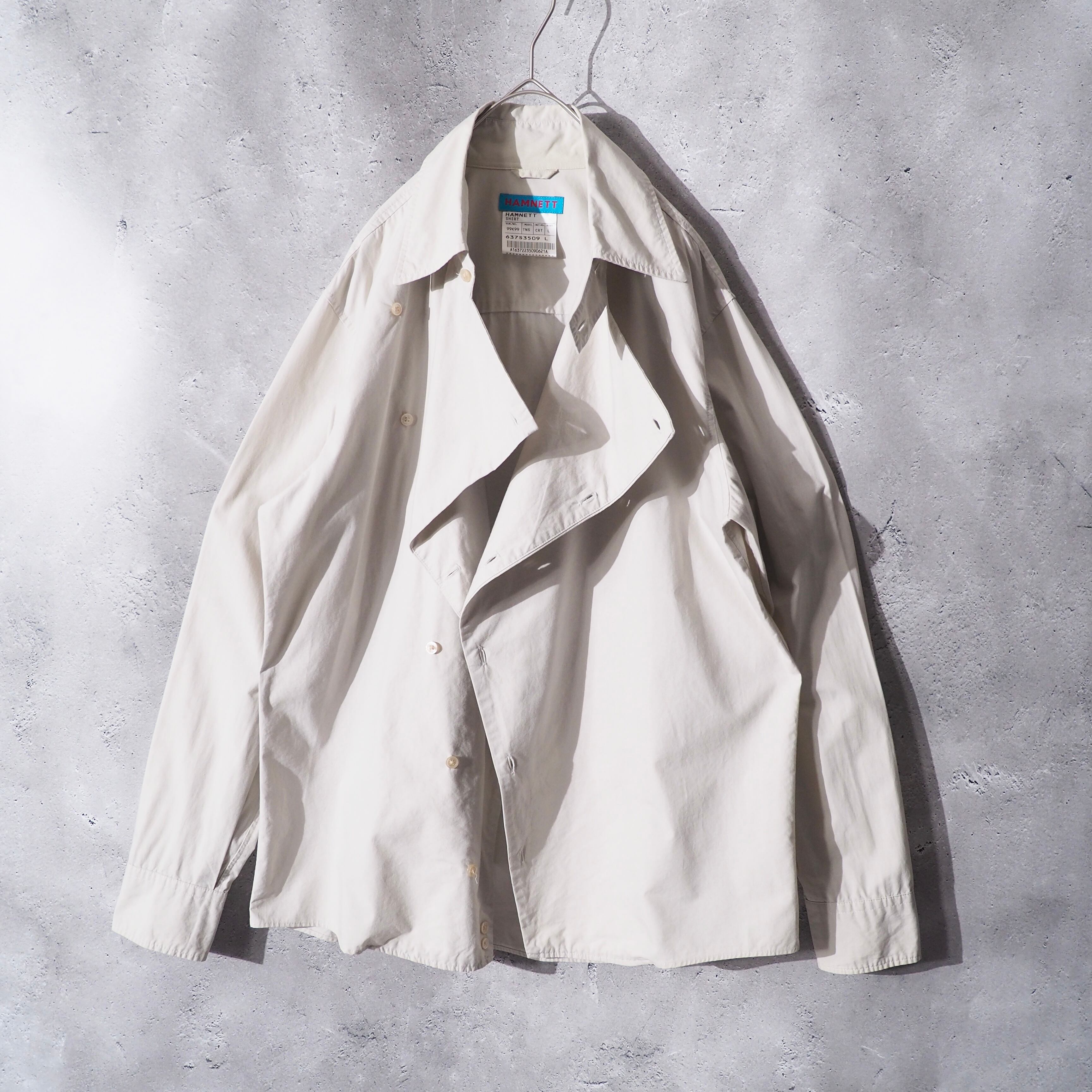 2000s " HAMNETT " Deformation silhouette shirt jacket