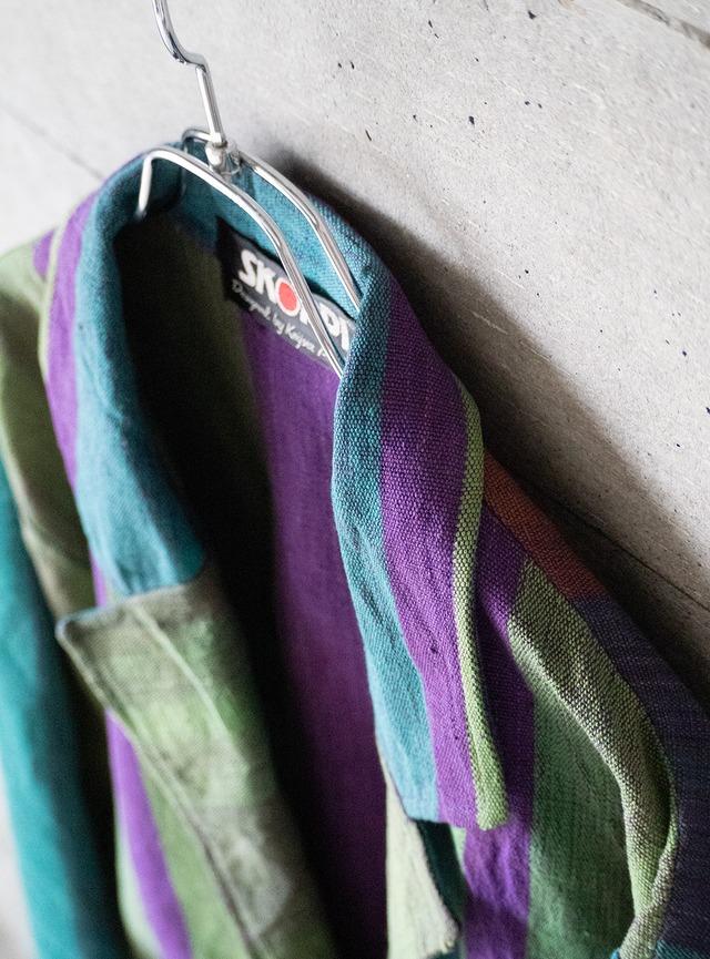"SKORPI" 1980s Multi stripe jacket
