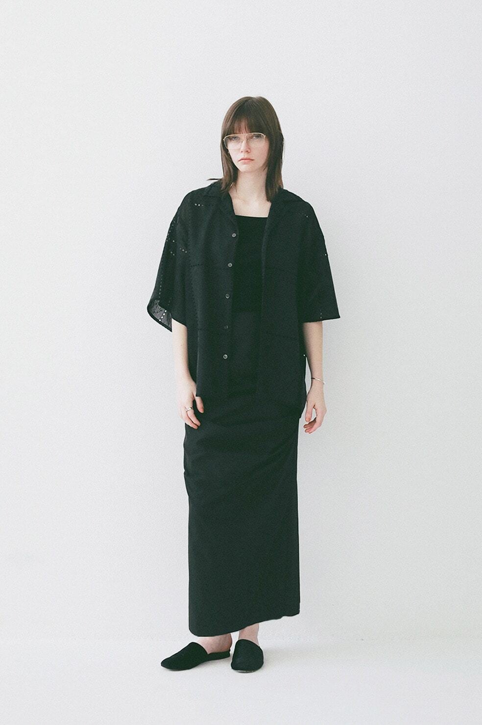 CLANE(クラネ) EMBROIDERY LACE BOX SHIRTS | サウスオレンジ｜メンズ