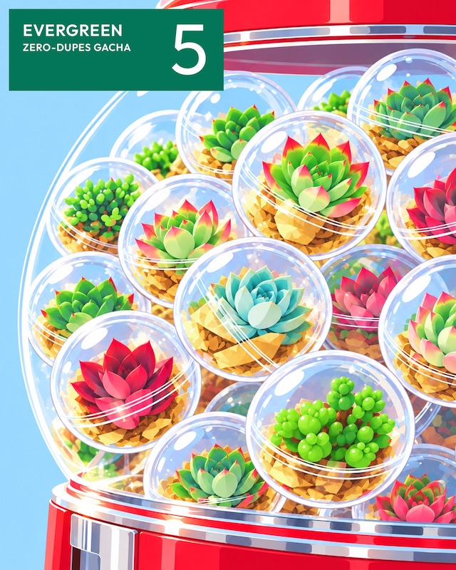 【EVERGREEN 5 5種ガチャ】カブリゼロ スーパーガチャ 【EVERGREEN 5 5種ガチャ】カブリゼロ スーパーガチャ