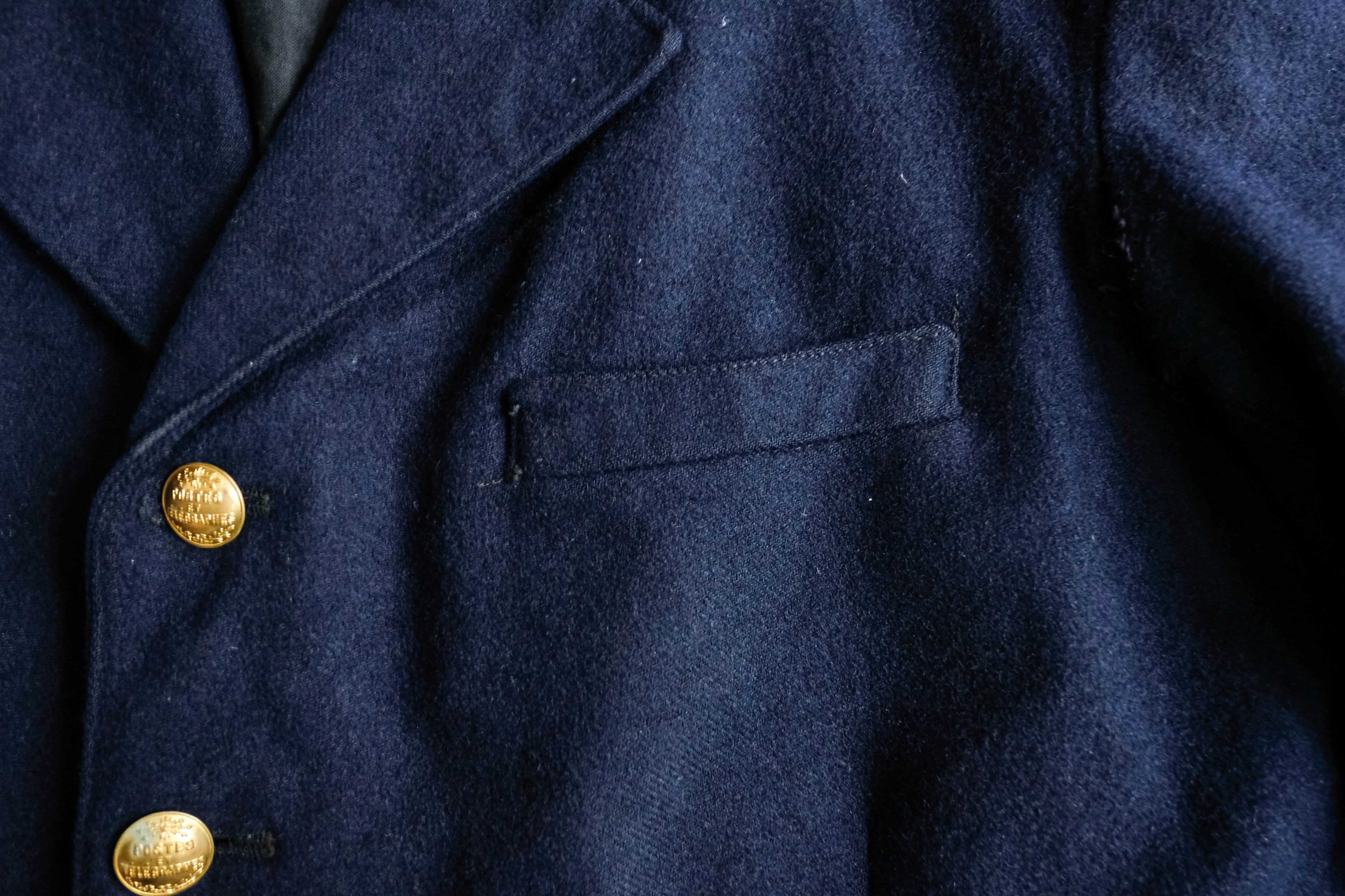 50s フランス 4つポケット ハンティング ジャケット ウール襟