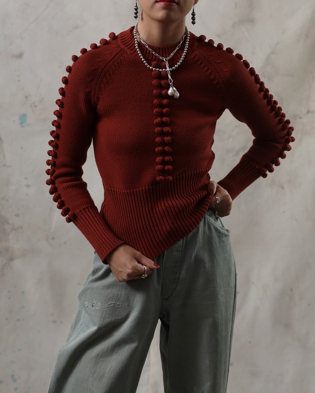 Chloe / Pom Pom Knit