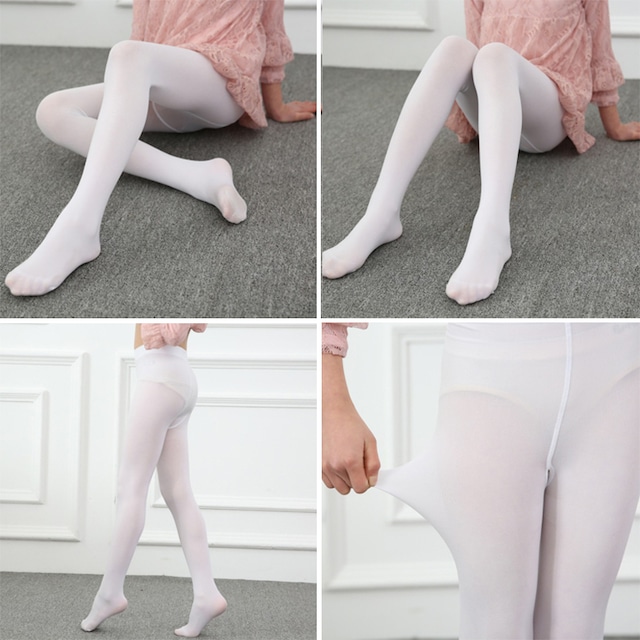 タイツ キッズ 水色 L 5足セット 女の子 レディース つま先 あたたかい ストッキング 靴下 バレエ コスチューム Ftnstyle