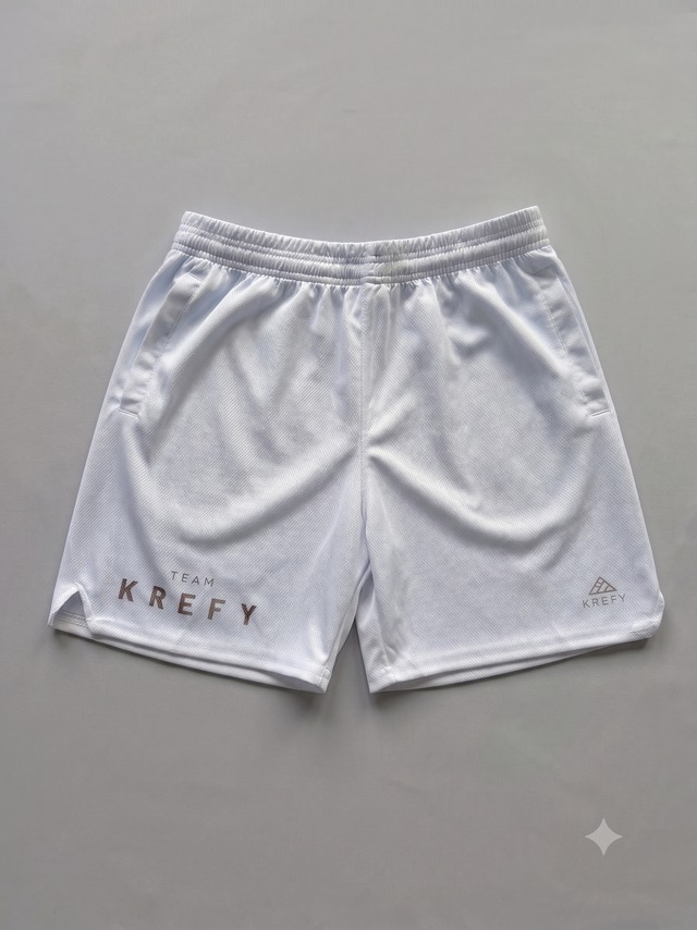 "team KREFY" uniform t shorts White