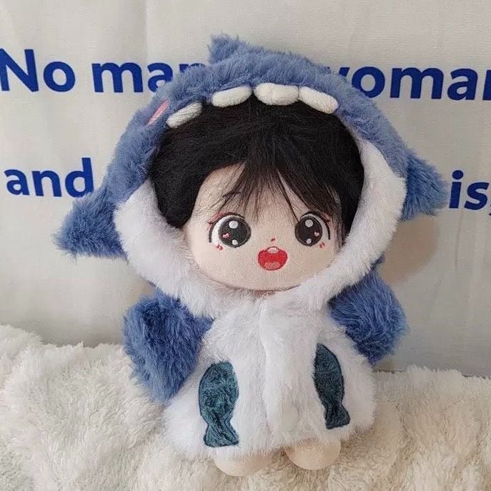 20cmぬい服】ぬい服 かわいい 青色 ピンク サメ 着ぐるみ 動物