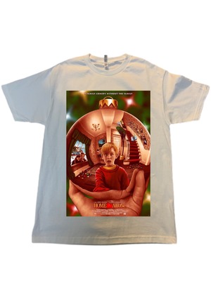 Home Alone Poster  S/S Tee  (white)