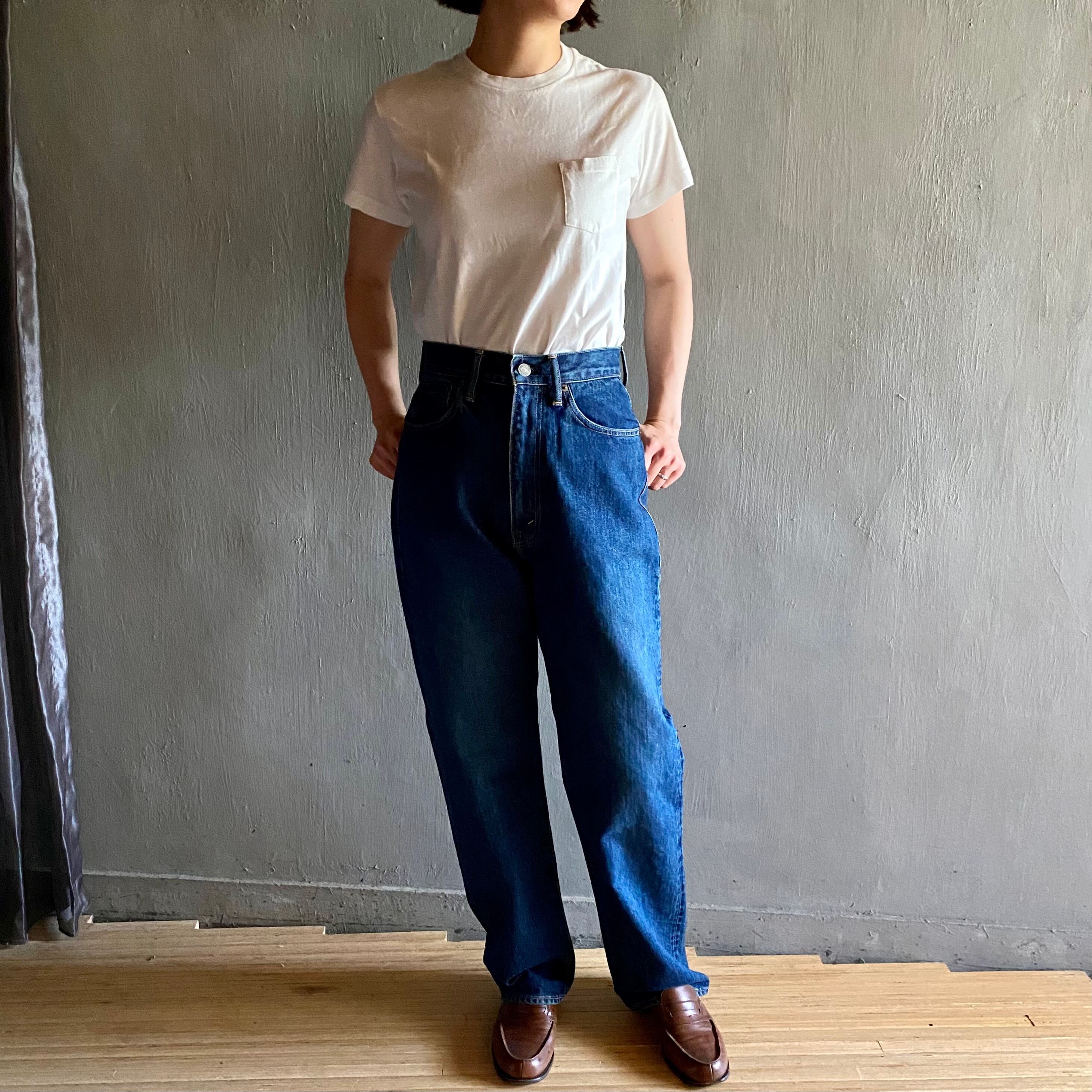 CIOTA/スビンコットン High-rise 5 Pocket Pants (13.5oz) women Dark