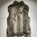 used reversible fur vest