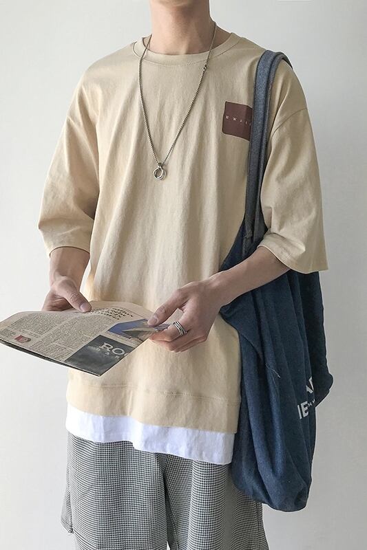 全2色 Tシャツ カットソー プリント カジュアル シンプル