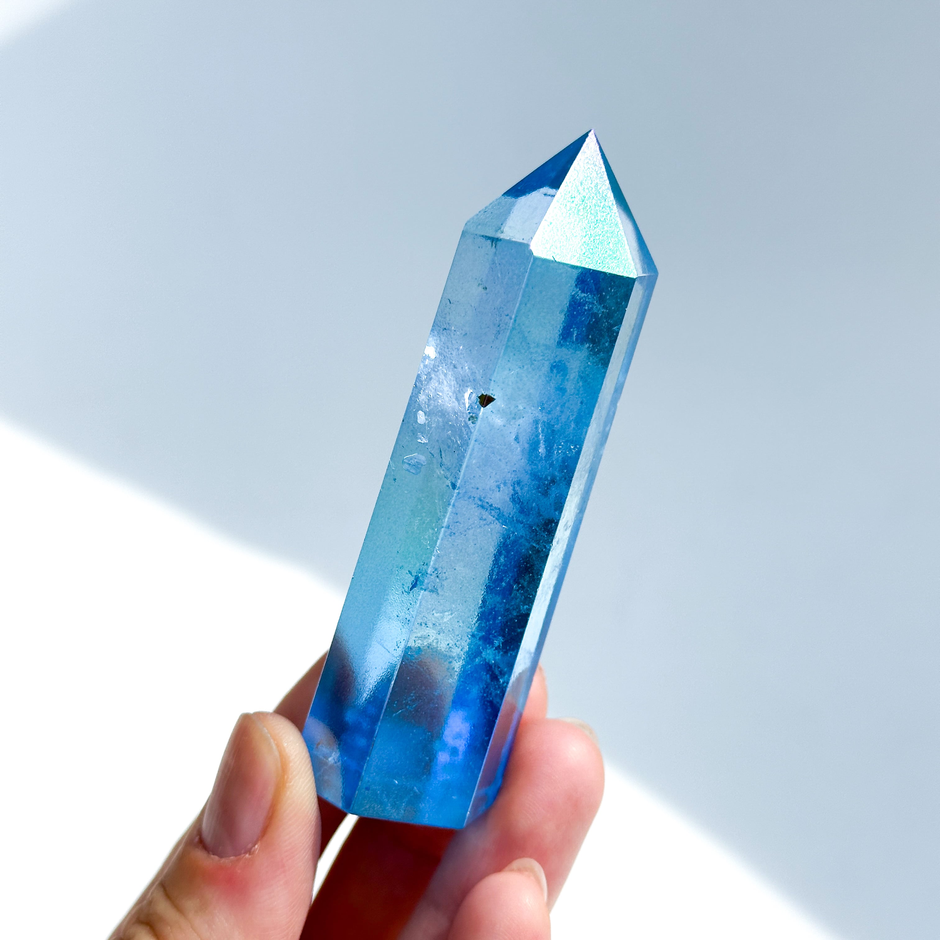 ブルーオーラクォーツ タワー21✧ Blue Aura Quartz ✧天然石・鉱物