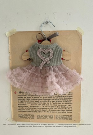 M/在庫確保済【COZY N】Love sleeveless tutu (OliveRose)