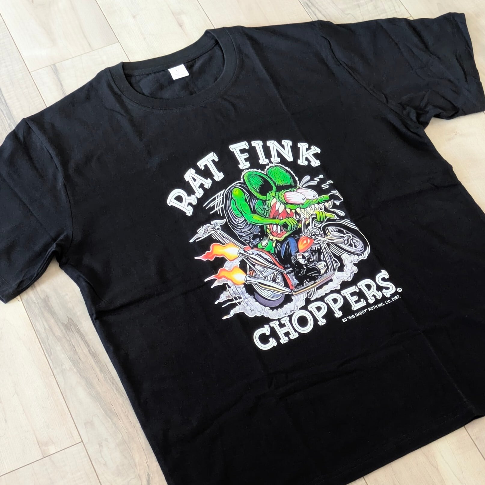 【 RATFINK（ ラットフィンク ) 】『 CHOPPERS 』Tシャツ / BLACK〚アメリカン雑貨 アメトイ〛