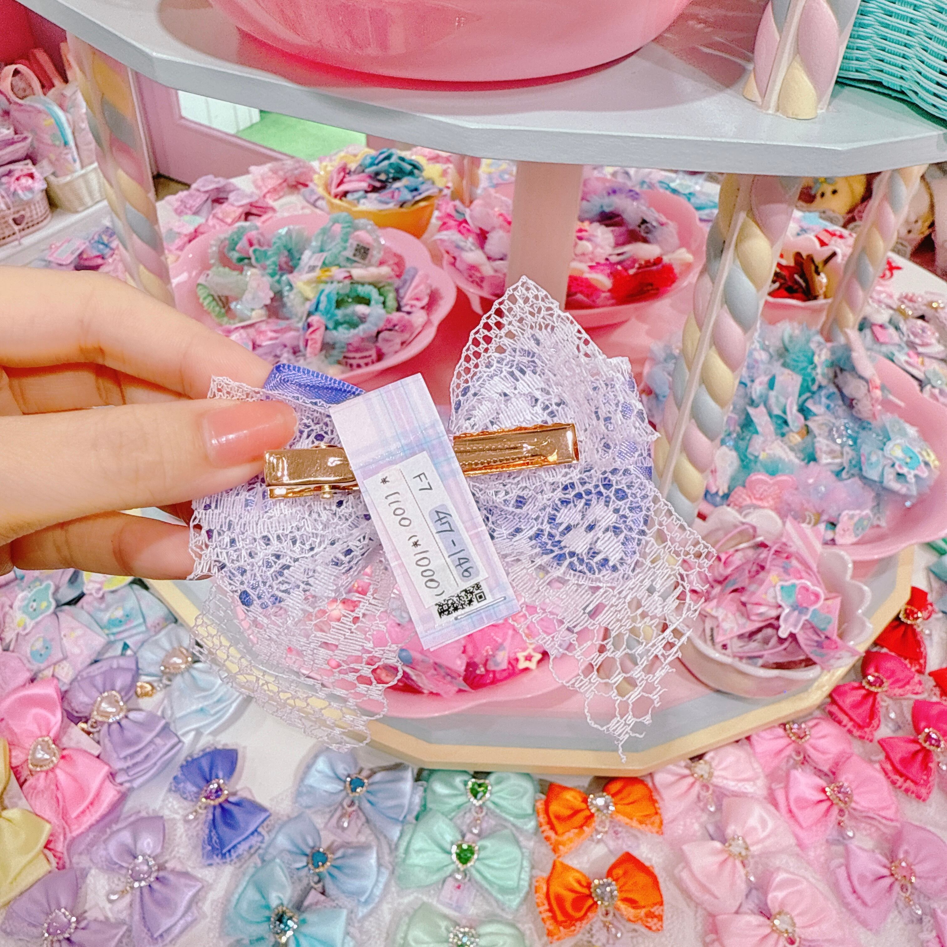 【F7】47-146推し色ヘアクリップ