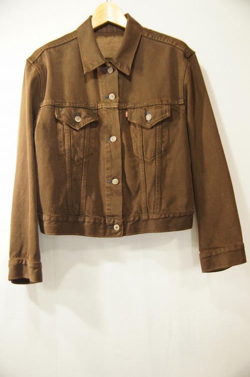 【US old clothes】 Levi's 後染めリメイク デニムジャケット