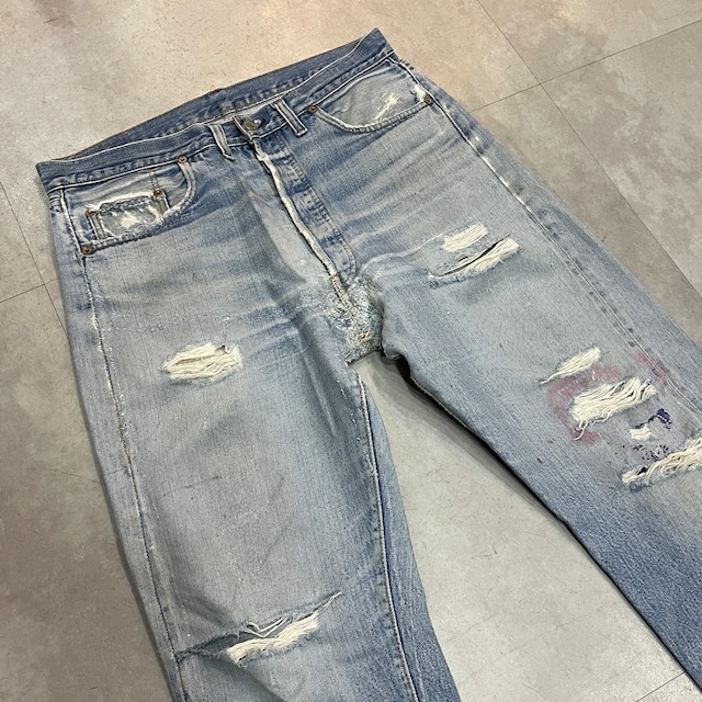 LEVI'S 501 66 SINGLE DENIM PANT 実寸W34 L31.5