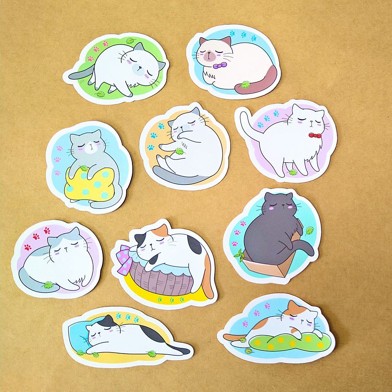 ネムねこほんわかシール