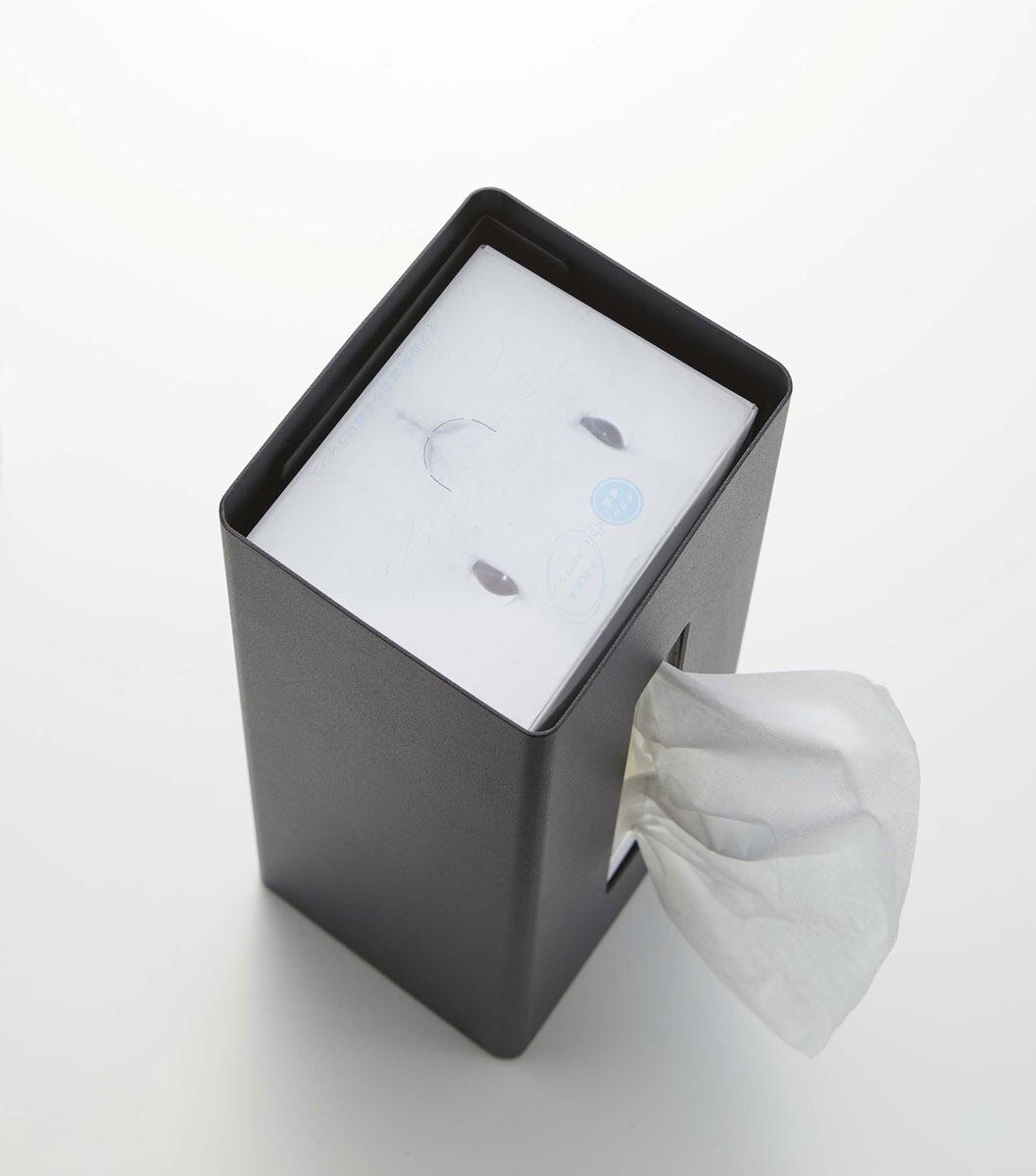 縦置きティッシュケース 山崎実業 RIN リン 両面ティッシュケース 縦型