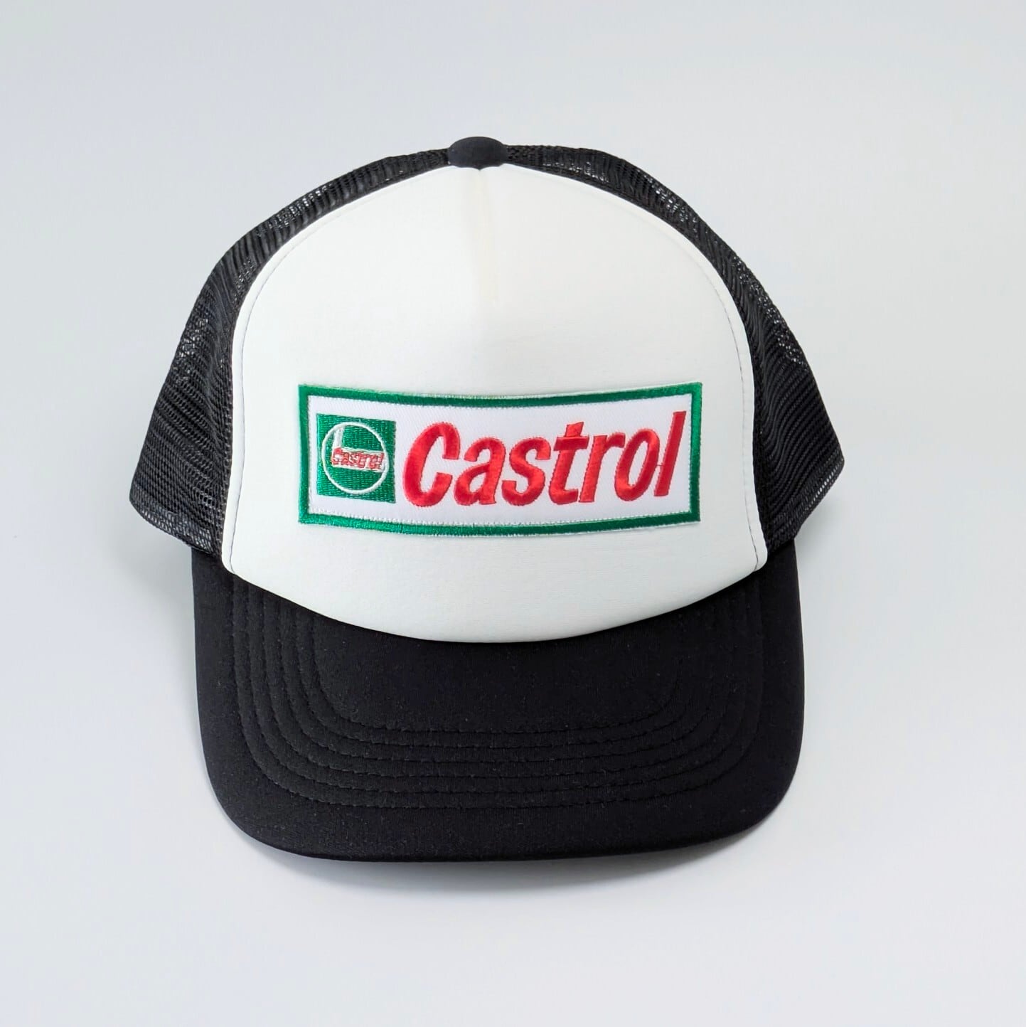 【 Mesh Cap / メッシュキャップ 】 Castrol（カストロール）/ BLACK / レーシングキャップ / ベースボールキャップ 〚アメリカン雑貨 アメトイ〛