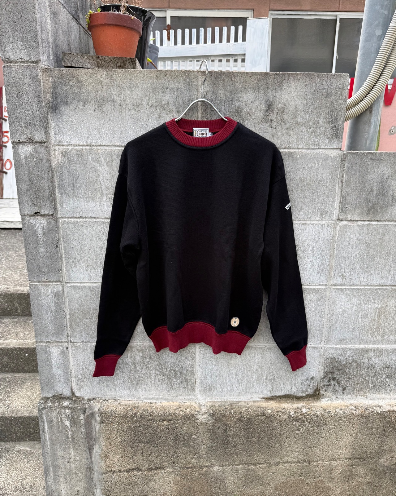 【KANELL UNISEX】LE B-A-BA BICOLOR COTTON KNIT