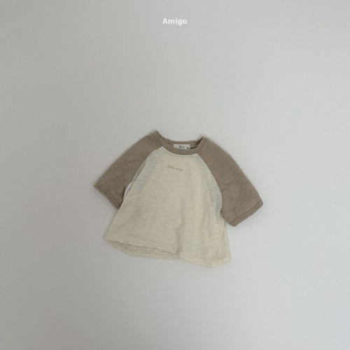 【即納】amigo / Slab Contrast Raglan