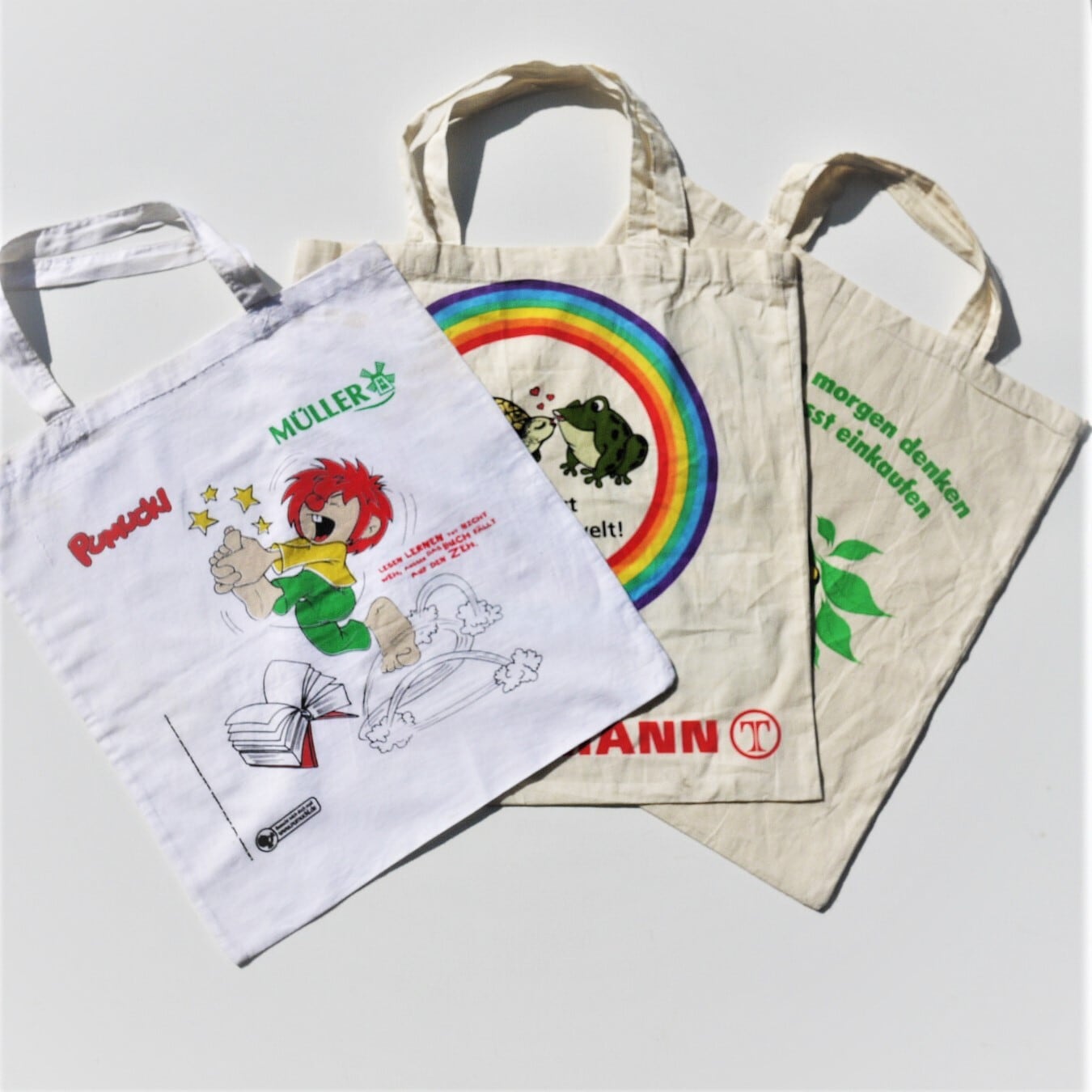 ヴィンテージ プリントエコバッグ ヨーロッパ古着