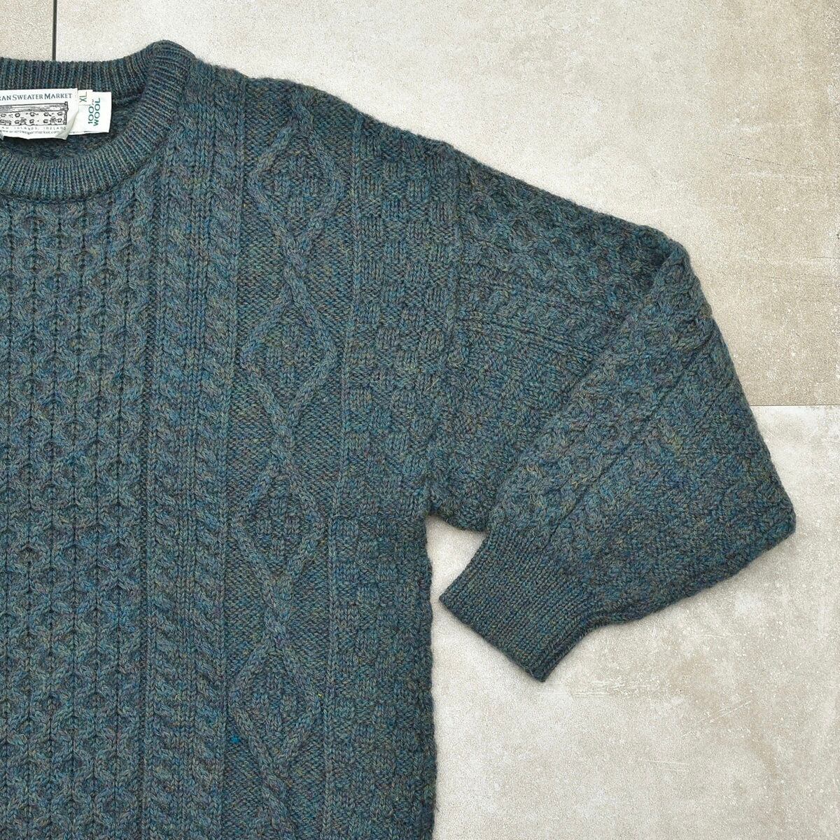 Rare color ARAN SWEATER MARKET fisherman | 古着屋 grin days memory