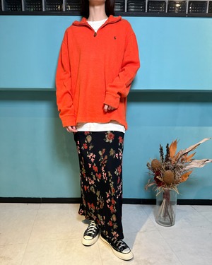RALPH LAUREN / Half Zip Cotton Knit Pullover(L)
