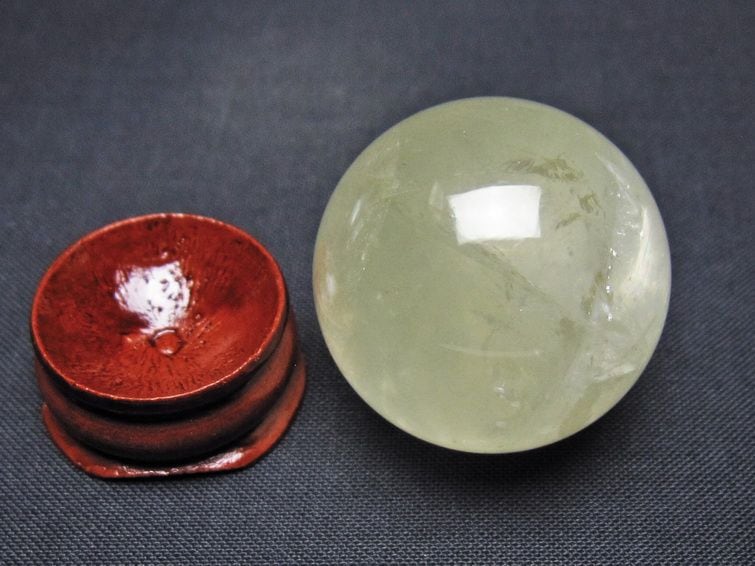 シトリン 丸玉 31mm シトリンクォーツ スフィア 一点物 141-7804