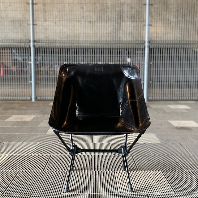 【kawais】 leather chair seat<Souther>_Black