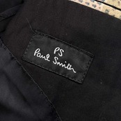 PS Paul Smith ポールスミス シャドーストライプ 背抜き 2B テーラードジャケット M/ブラック メンズ