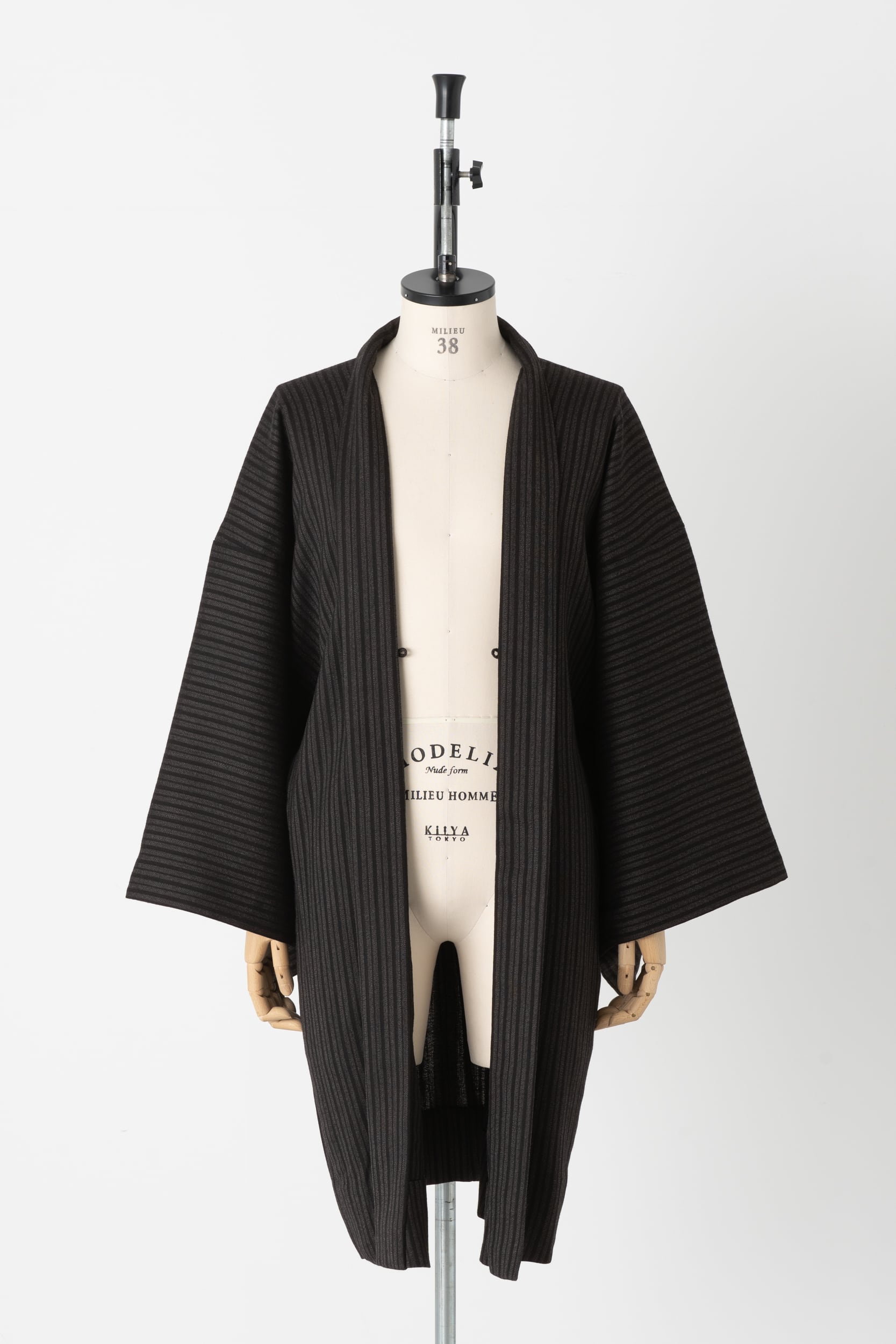 羽織 / Y.＆SONS × T.T / ウールストライプ / CHARCOAL | Y. & SONS