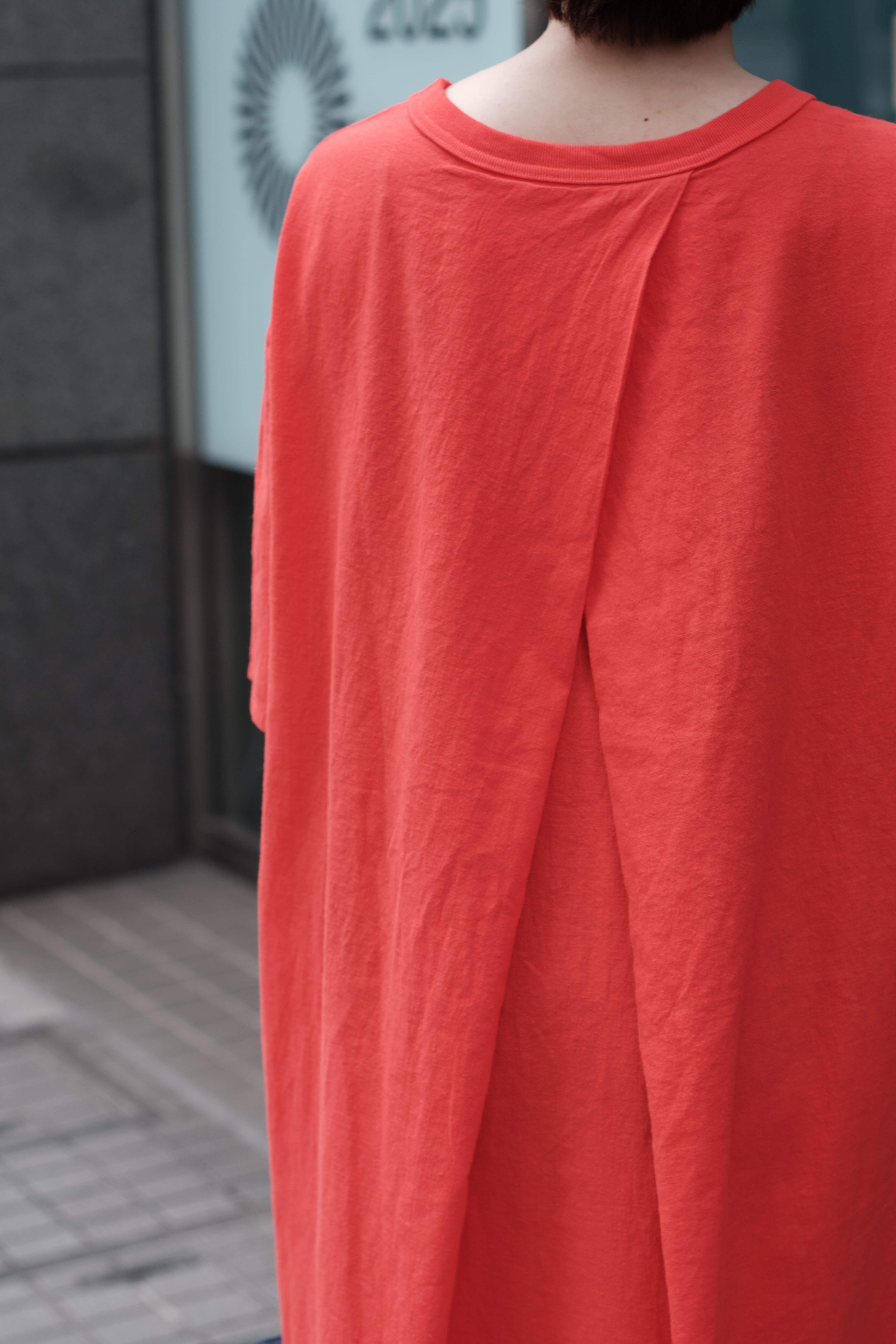 maillot】linen rich back tuck half sleeve shirt-OP | theater(シアター)