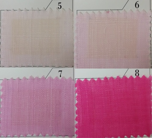 モシ（麻）赤系①　4色