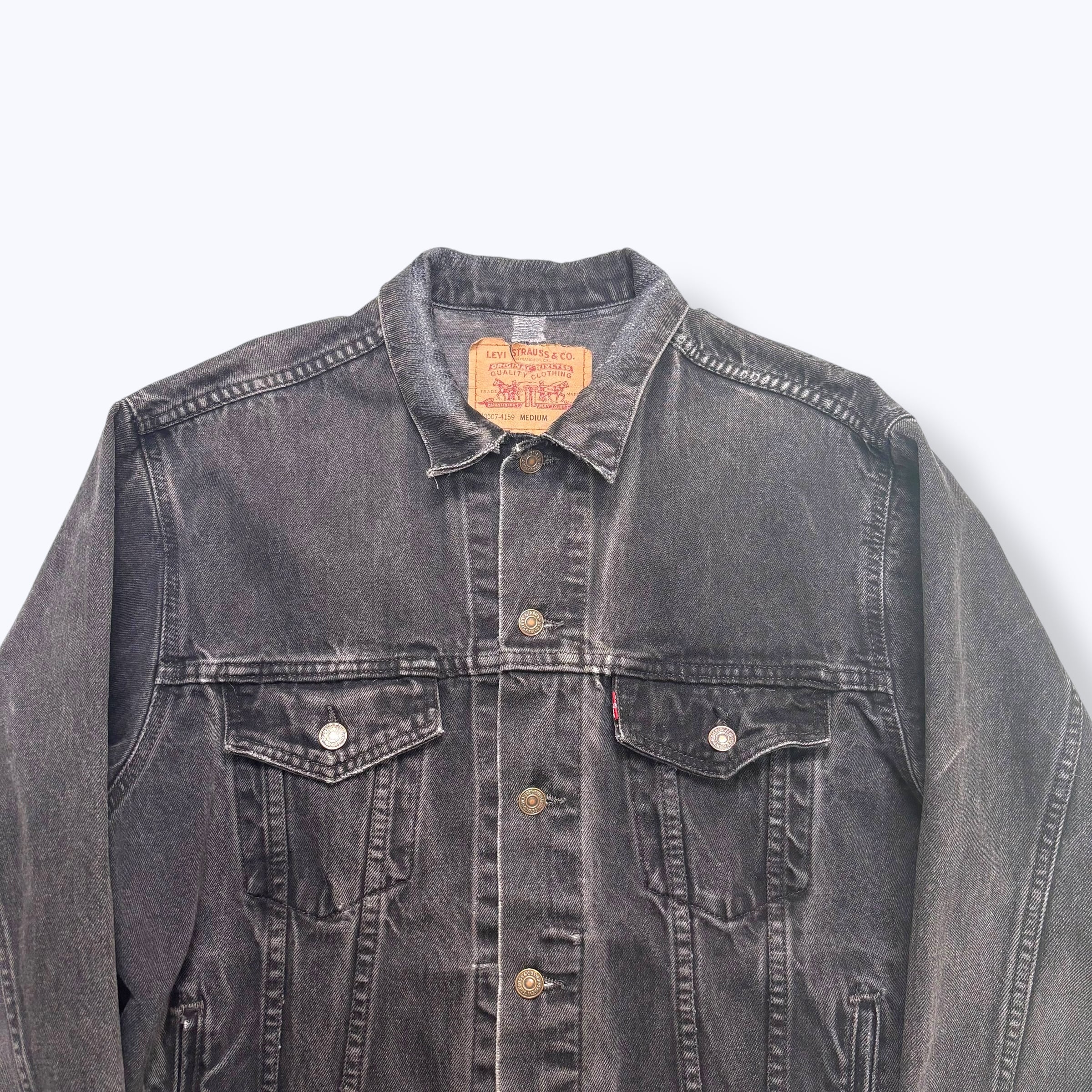 90s Levi's 70507 Black Denim Jacket Made in USA 【M】 90年代