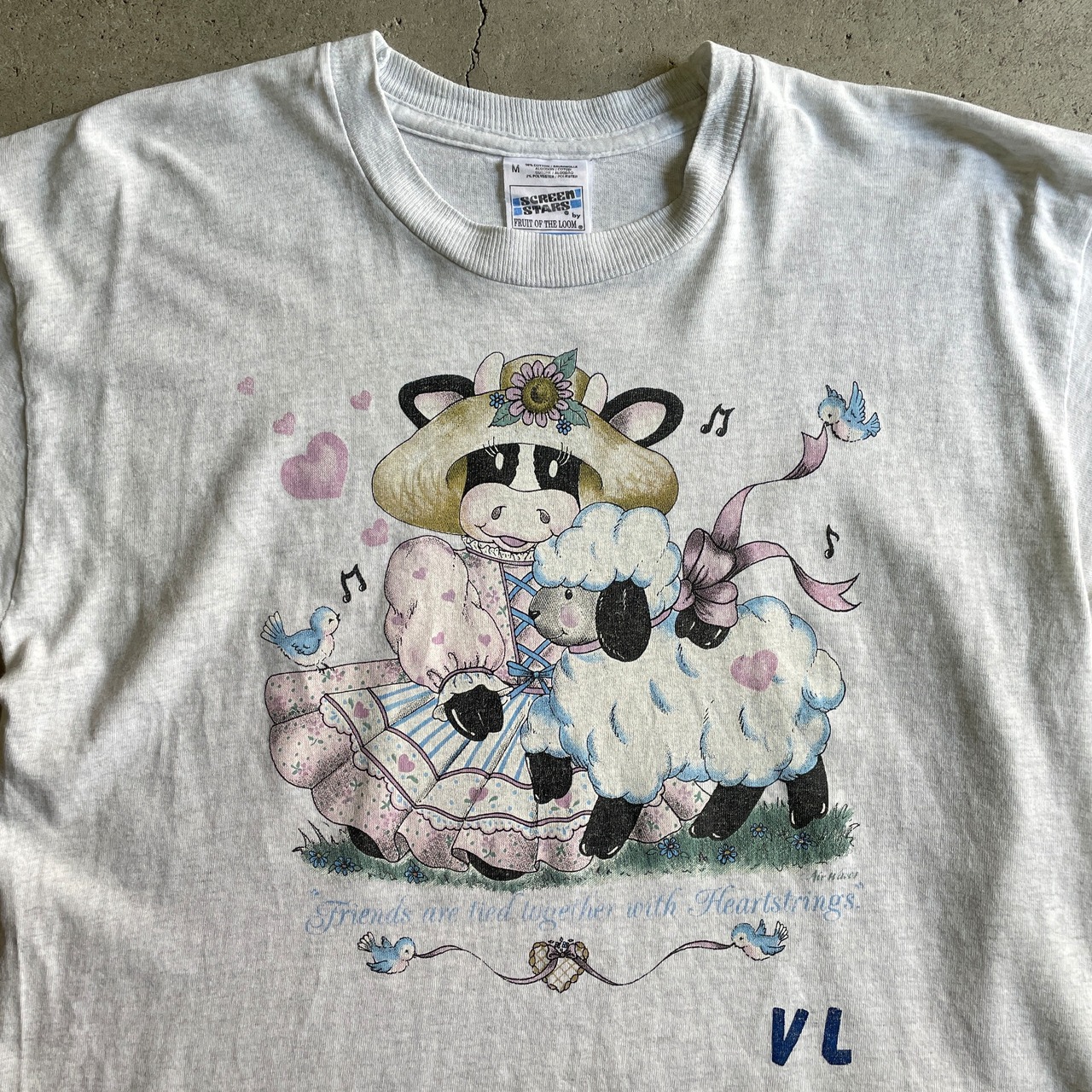 アイルランド製 90年代 アニマルプリントTシャツ 羊 牛 メンズM 