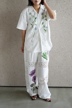 vintage lace pants grape