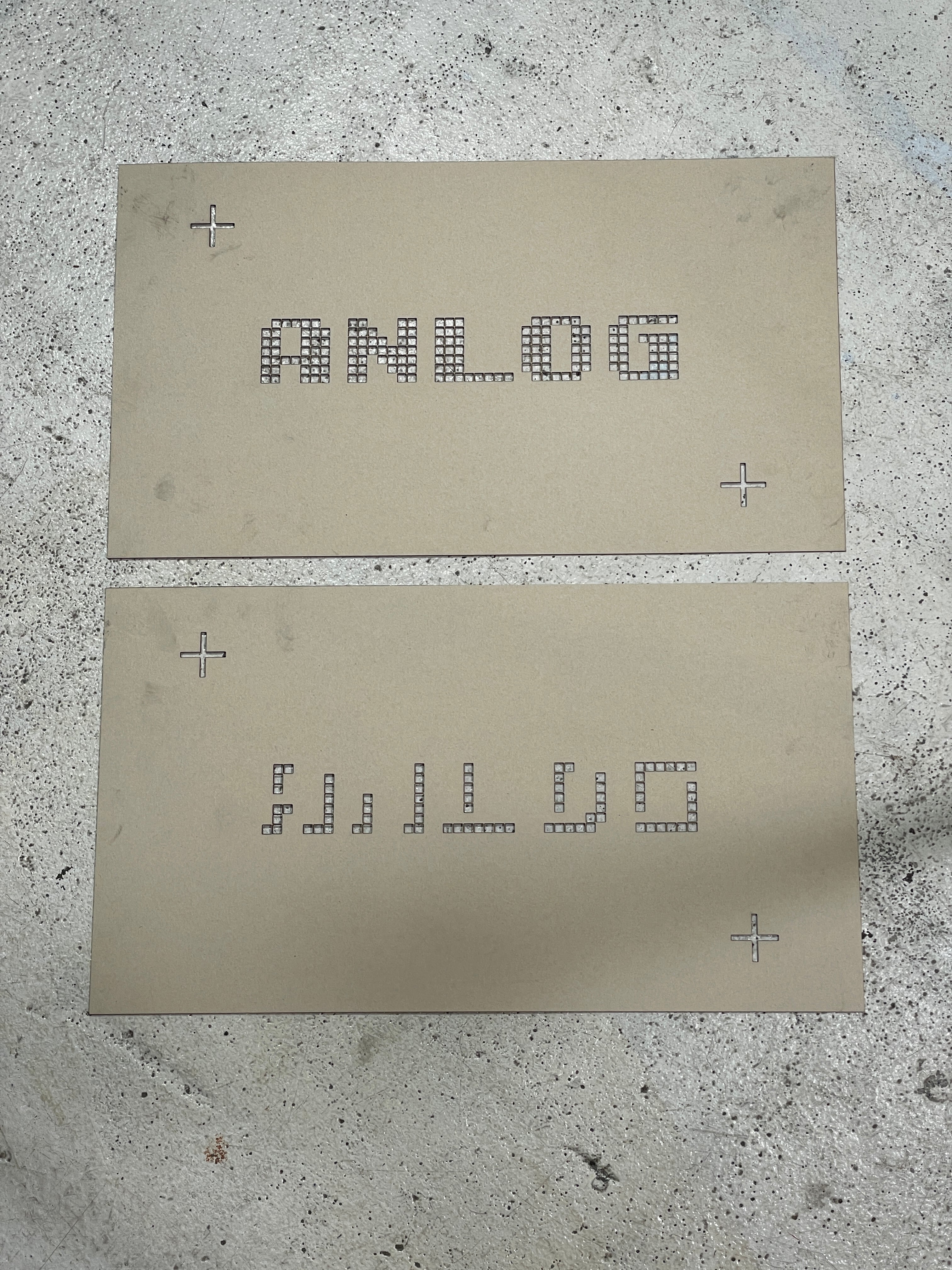 オリジナル A4ステンシルシート（厚紙タイプ）297mm×210mm内 | analogpress