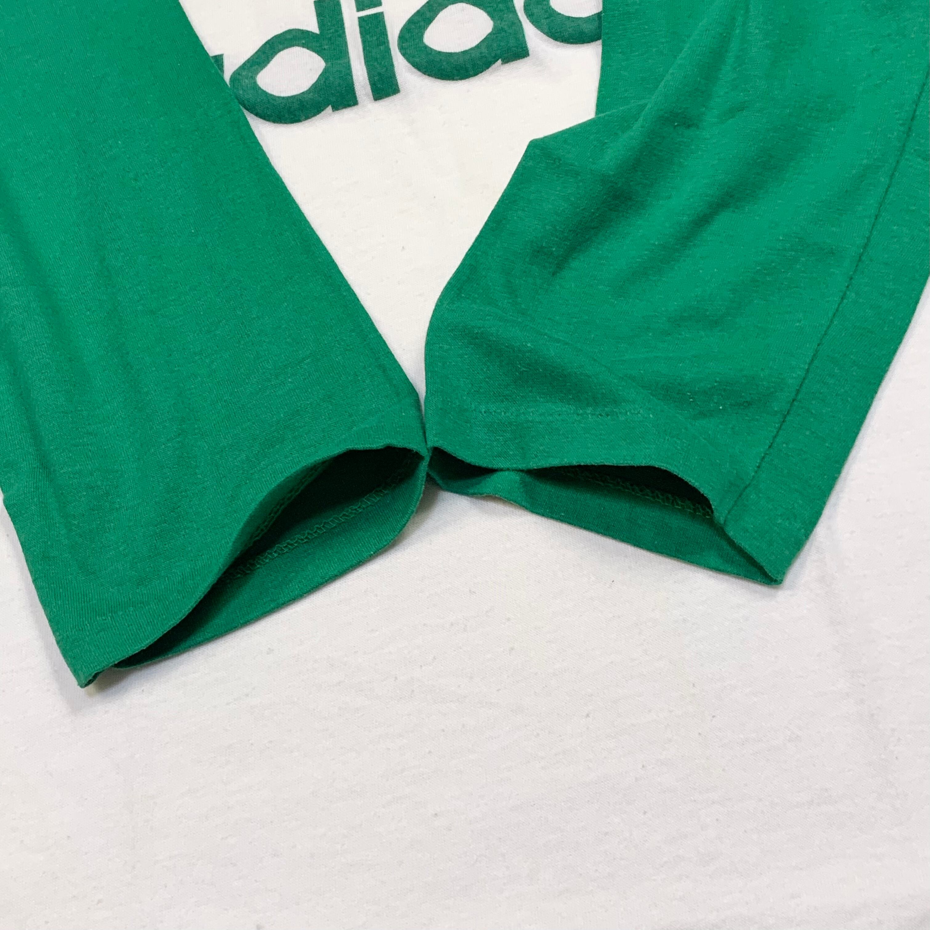 80s Adidas アディダス USA製 レインボートレフォイル ラグラン Tシャツ ビンテージ M