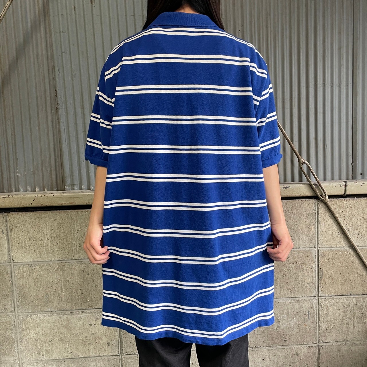 ビッグサイズ Polo by Ralph Lauren 鹿の子 ボーダー ポロシャツ 