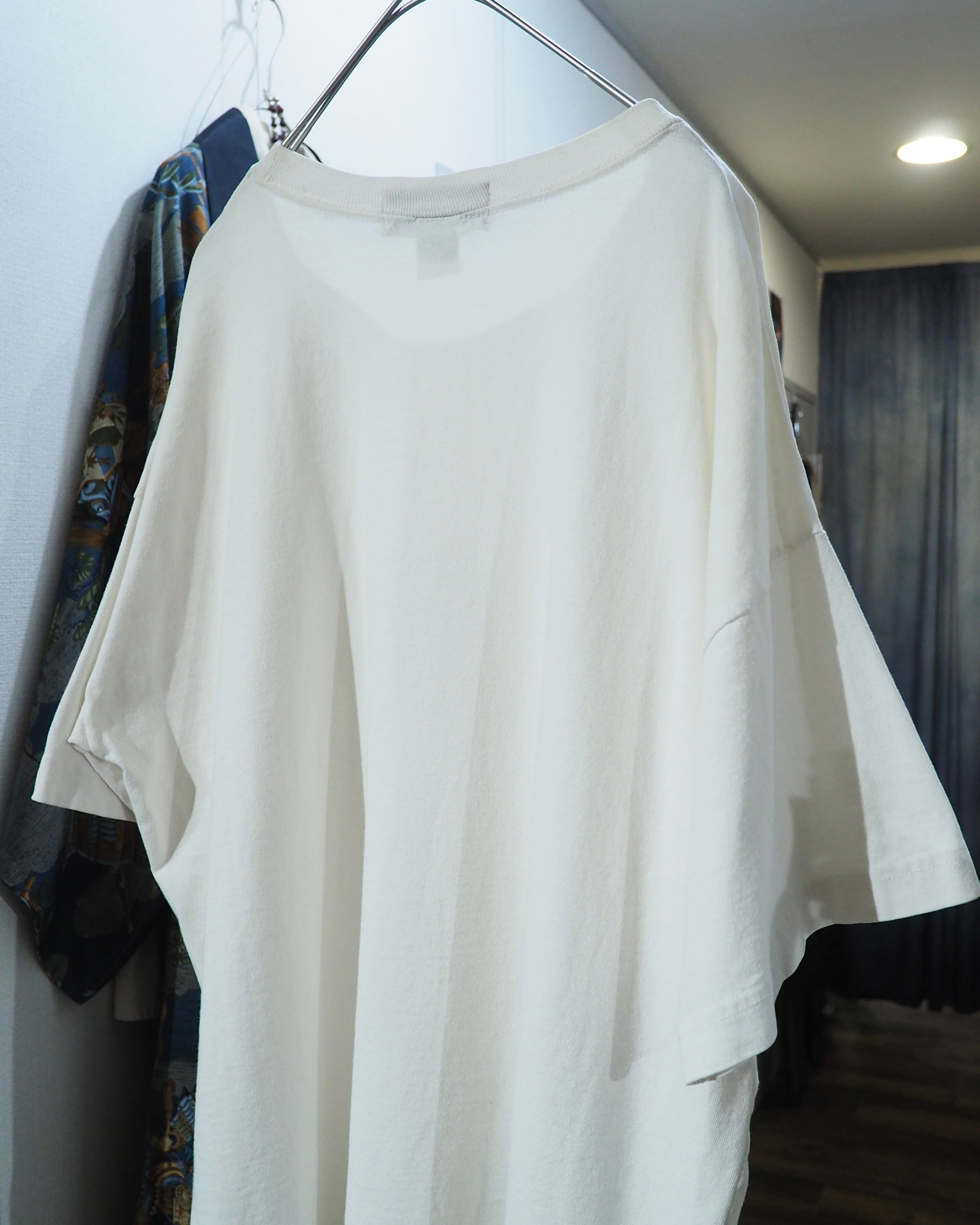 ” Made in USA ” Beautiful Pansy Flower printed White SS Tee