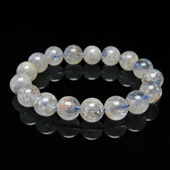 ホワイトガーデンファントムクォーツ ブレスレット 12mm [M便 1/10] 111-16647