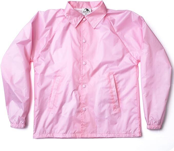希少【美品】mtmodelist メルトンコーチジャケット 大人気完売品 ピンク ナイロンコーチジャケット AUGUSTA SPORTSWEAR オーガスタスポーツ
