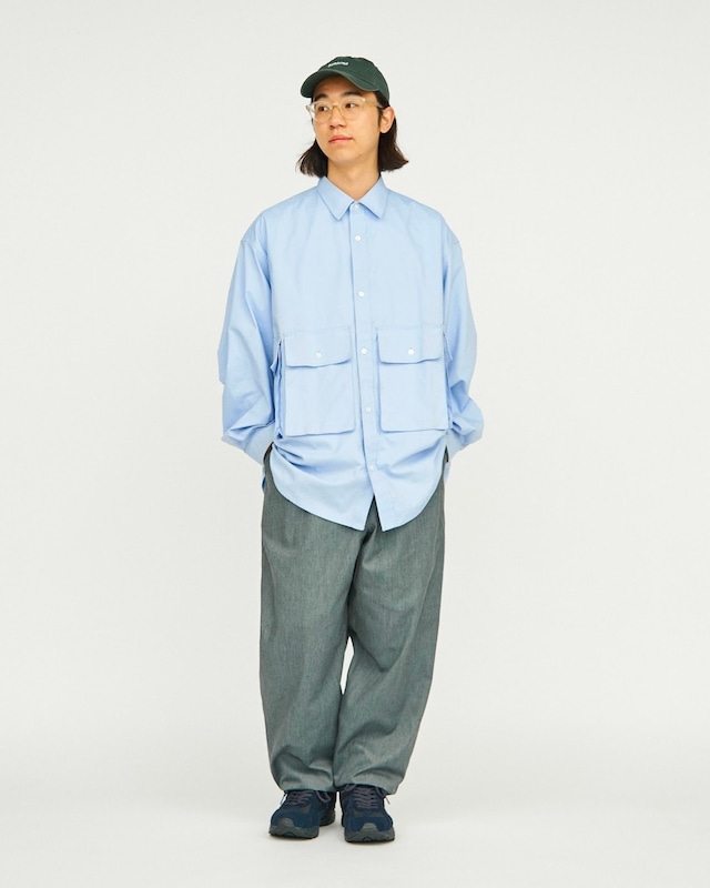 【FreshService(フレッシュサービス)】DRY OXFORD FLAP POCKET L/S SHIRT（FSW-23-SH_001）