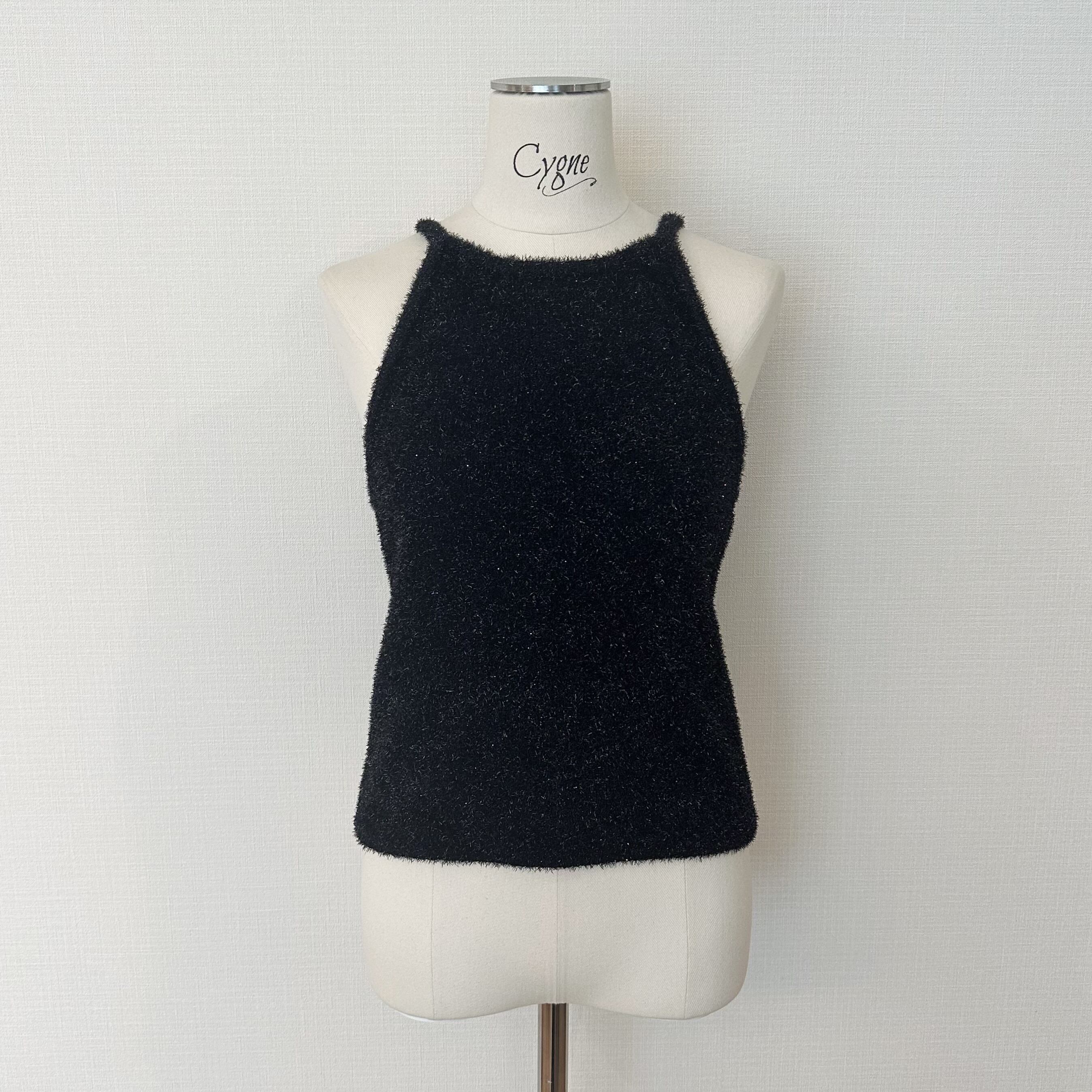 Cygne シーニュ アメスリラメニット ブラック 完売 cygne 新品　今期 Cygne シーニュ アメスリラメニット ブラック 完売 cygne 新品 今期