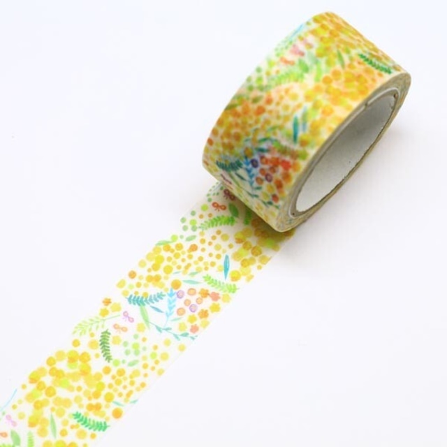 SAIEN　マスキングテープ　ミモザの木