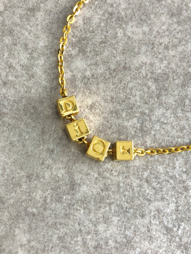 Christian Dior クリスチャン ディオール ブレスレット ゴールド ロゴ vintage ヴィンテージ オールド 87br52