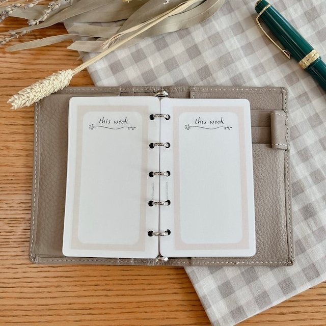 マイクロ5サイズ/this weekリフィル