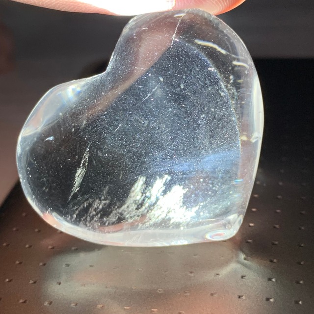 15.天使の梯子☆水晶☆エンジェルラダー 珍しいハートモチーフ♪