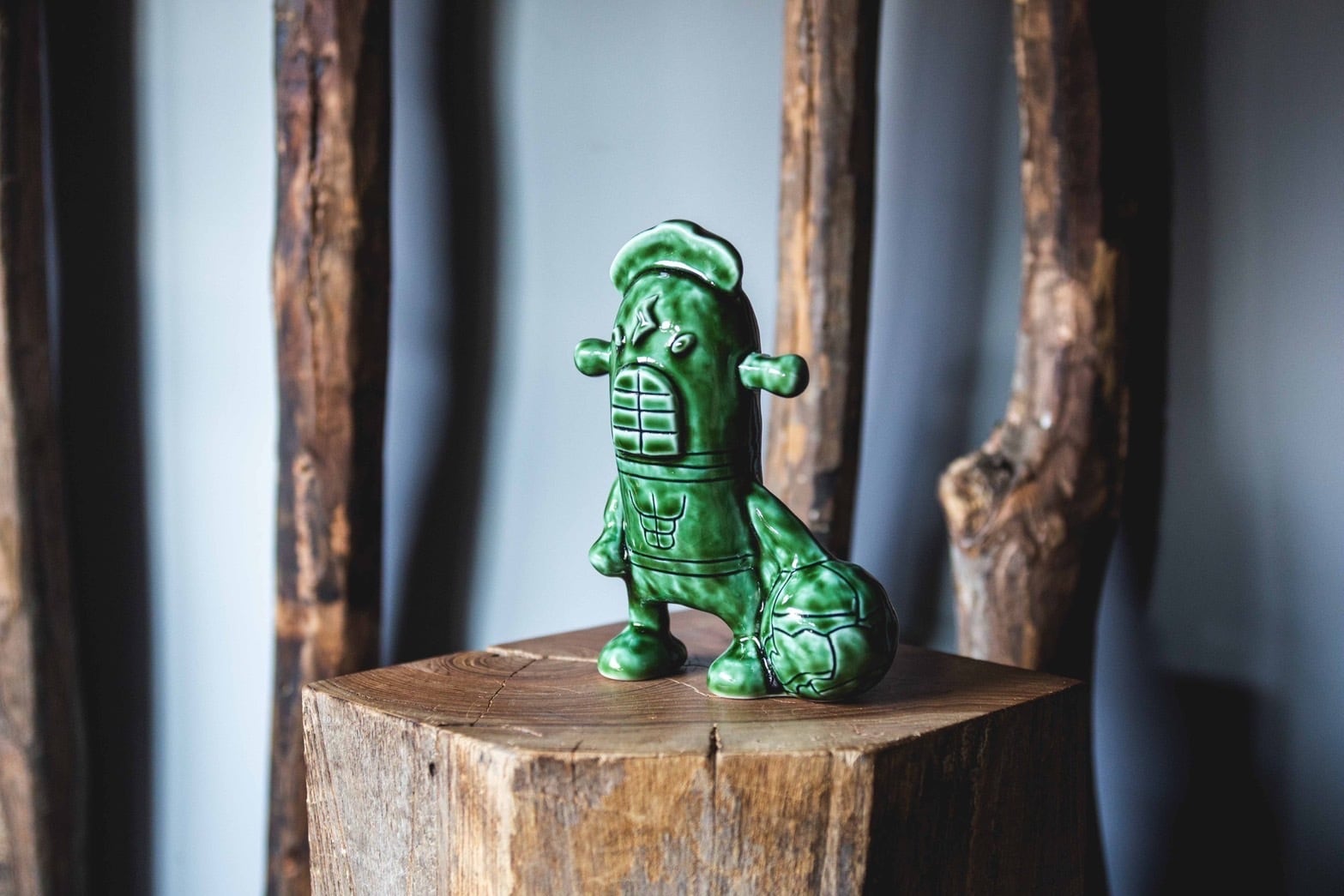 〖青坊主aobouzu×阿萬〗抽選販売品“怪人左手アガベ”陶器製フィギュア 新作】怪人左手アガベ 陶器製フィギュア【青坊主 別注カラー】 | 青